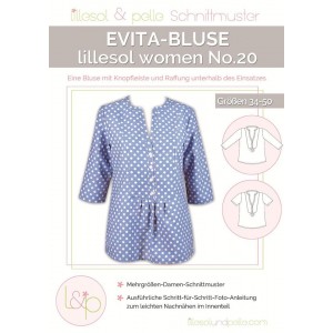 Papierschnittmuster lillesol women No.20 Evita-Bluse  Gr. 34 - 50